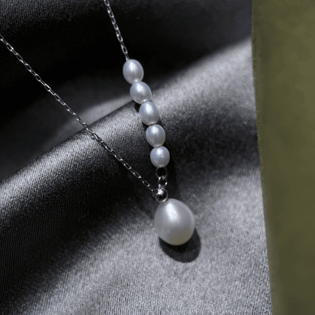 淡水无核珍珠项链7.5-8mm经典Y字链时尚简约款（非基地发无证书）