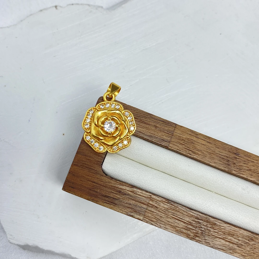 吊坠 吊坠 G黄色玫瑰花吊坠多样性发货44113