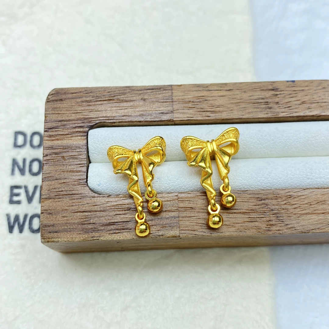 耳饰 耳饰 B黄色蝴蝶结耳钉多样性发货RE001
