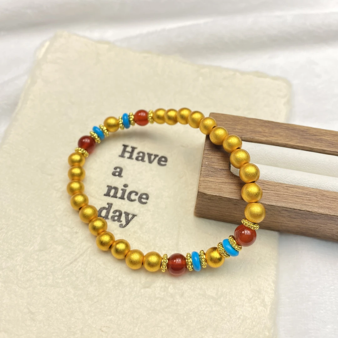 钨金手链 F黄色珠珠手链红蓝多样性发货41211