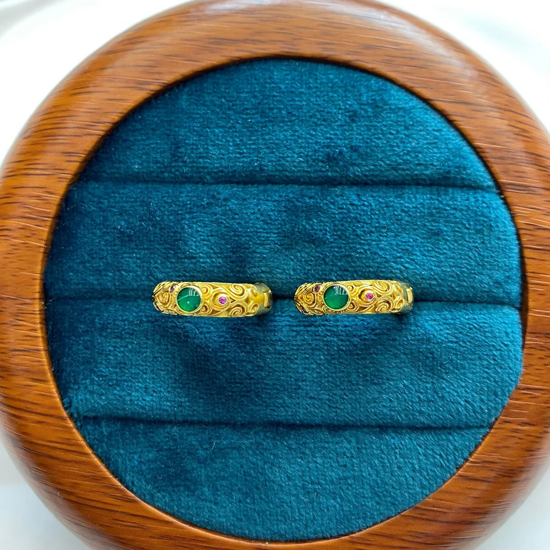 耳饰 G黄色镂空耳环多样性发货35257