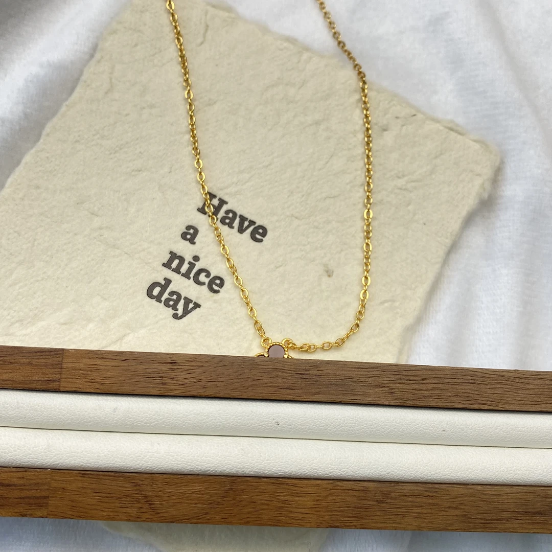 项链 R酒红大小花红项链多样性发货40977