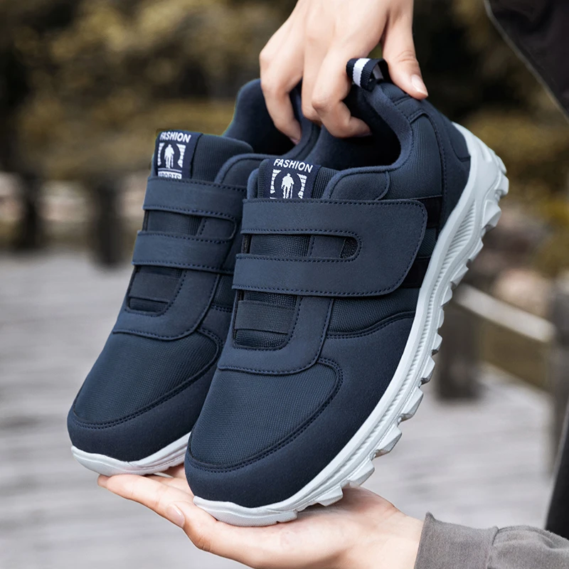 舒适健老人鞋秋冬款防滑软底老年健步鞋老人运动鞋休闲保暖爸爸鞋