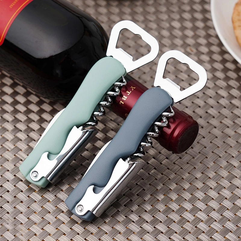 时尚开瓶器红酒啤酒一体省力家用简易随身起子便携手动起瓶器实用