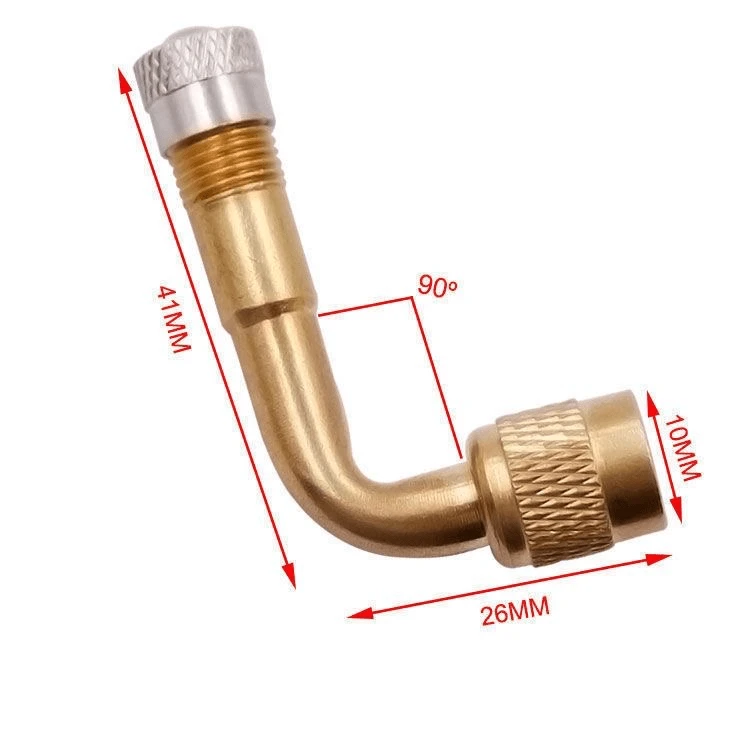 【惊爆价！】充气嘴打气咀多功能延长嘴弯头双内轮胎气门嘴加长管