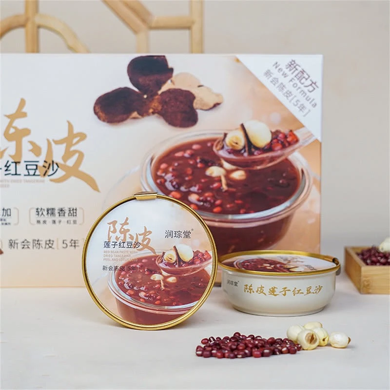 【会员甄选】润琮堂陈皮莲子红豆沙独立碗装广式甜品香甜