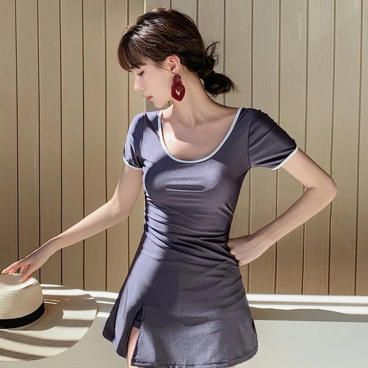泳衣女2025新款显瘦遮肚两件套小胸聚拢度假泡温泉连体保守性感装