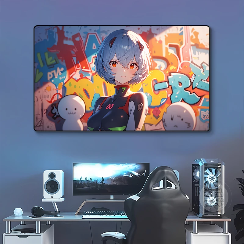 【直播福利】新世纪福音战士绫波丽挂画热血动漫网咖电竞酒店装饰画