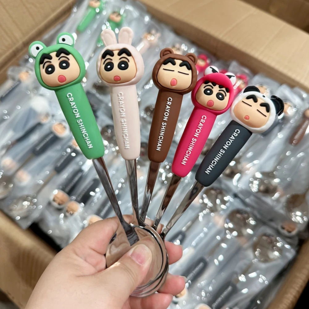 陶瓷餐具LBXX动物系列硅胶勺5只混装