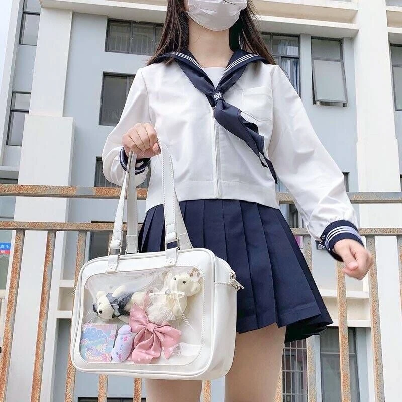 日系透明吧唧徽章痛包jk制服包女二次元Lolita漫展斜挎包娃包扎板