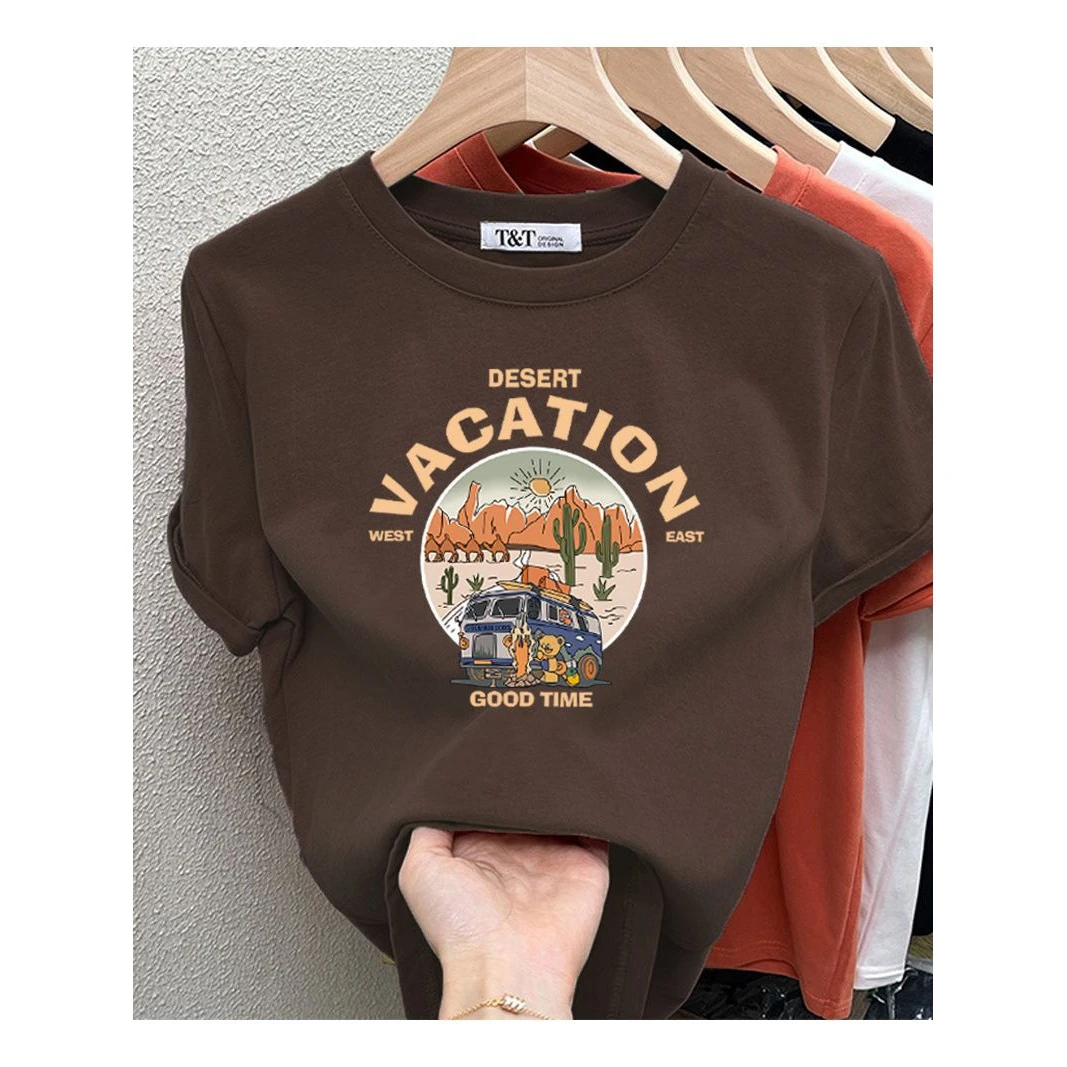 L2023夏秋新款正肩磨毛短袖T恤女时尚百搭减龄显瘦上衣打底衫