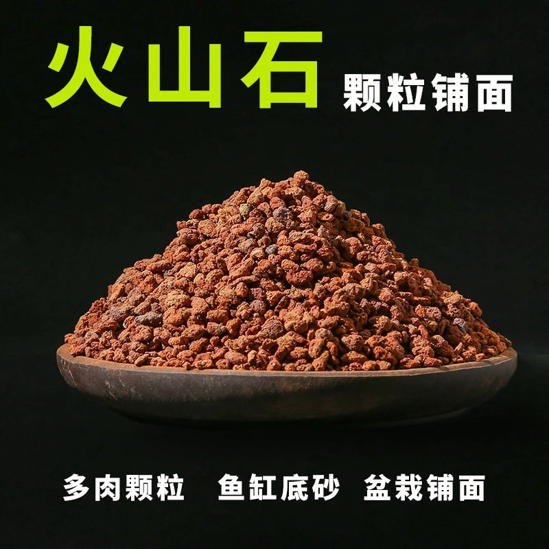 天然水族过滤材料大块火山石鹦鹉罗汉鱼缸铺底增色多肉铺面思威博