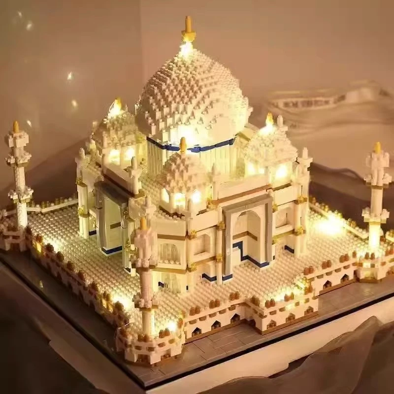 泰姬陵城堡拼装建筑系列成年高难度趣味积木儿童益智玩具女孩