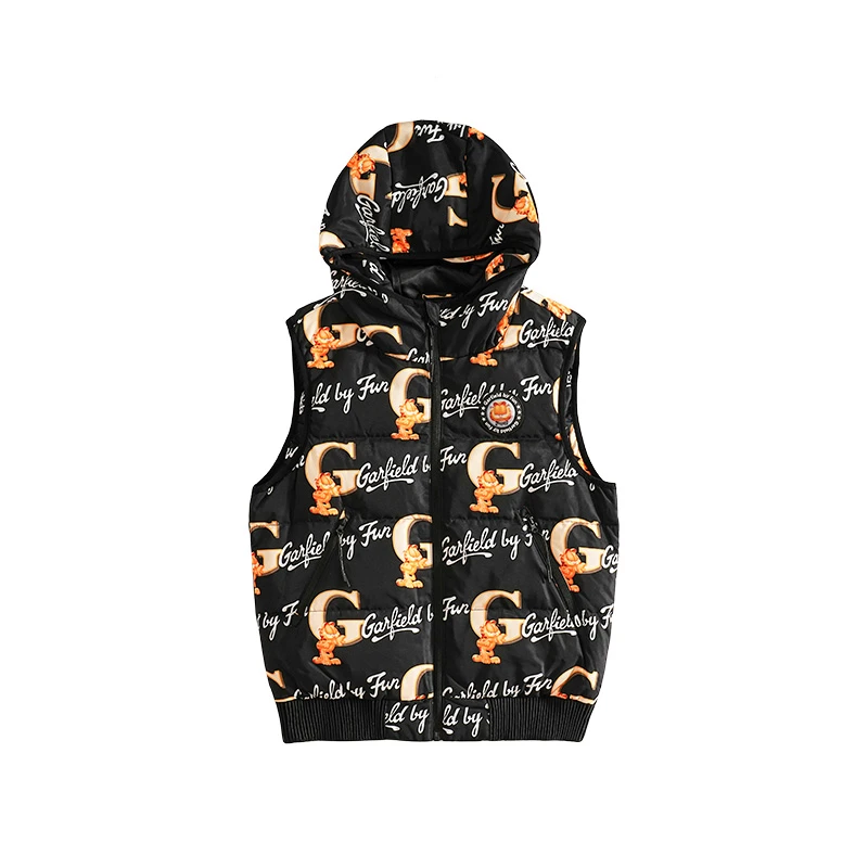 F潮牌秋冬季女款成人上装羽绒马甲 03A0B