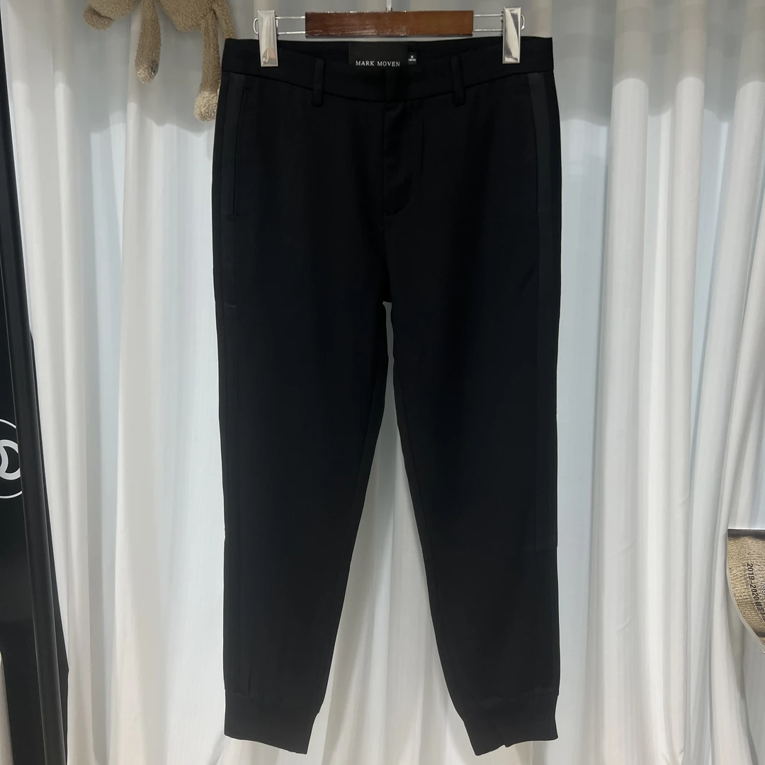 AC-17-19 男士黑色春夏薄款简约百搭舒适休闲裤 45135