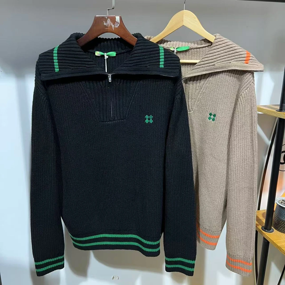 SM D-16 秋季休闲绵羊毛半开襟套头毛衫 117322107280 07280