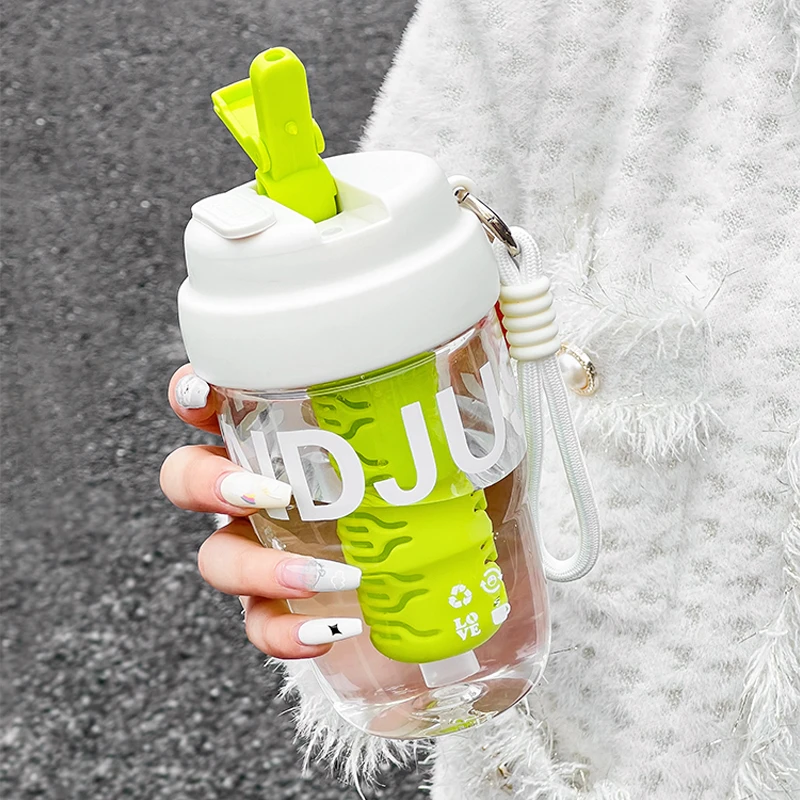 水杯2024新款女泡茶杯吸管杯高颜值办公室家用杯子夏天学生随手杯