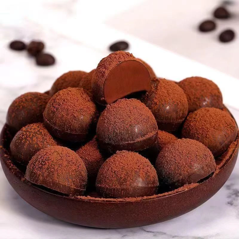 【9.9元一整箱】松露形巧克力儿童零食糖果醇香送家人圣诞节礼物