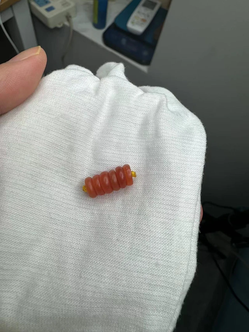 天然南红隔片5.3毫米