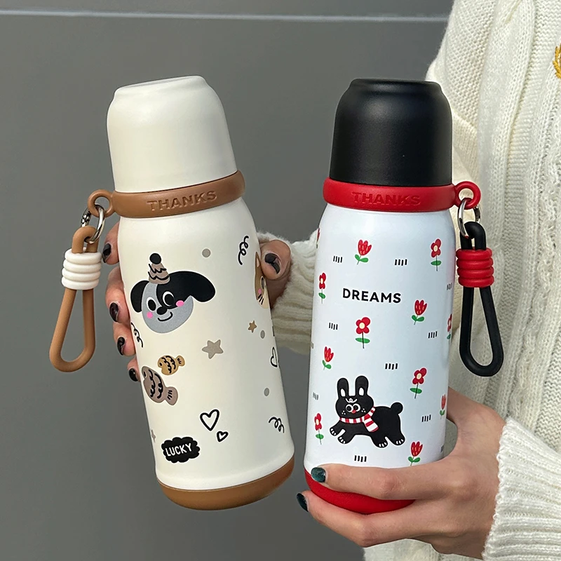 绚青保温杯可爱304不锈钢水杯高颜值杯子便携学生水壶网红简约