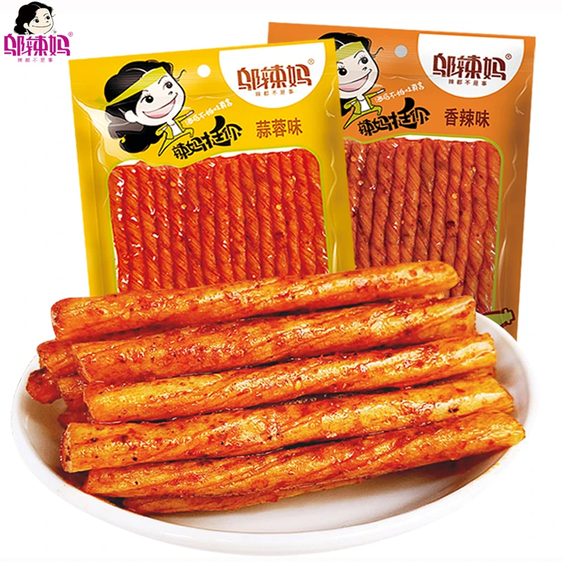 邬辣妈酒鬼豆筋辣条70克袋装湖南香辣豆干豆卷麻辣吃的零食豆制品