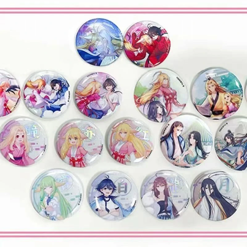 【代拆】正版稚玩正版授权狐妖小红娘双闪徽章盲盒动漫二次元吧唧