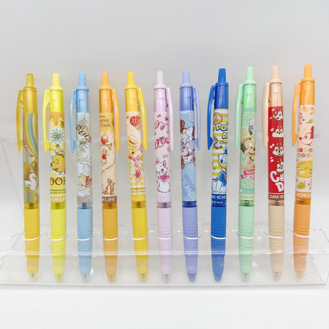 【现货】日本稀有第一生命会社限定维尼米奇全新原盒黑色中油笔