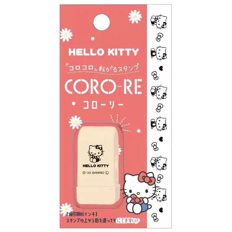 【bilivein】日本正品三丽鸥hello kitty凯特猫咪滚轮印章 手帐标记