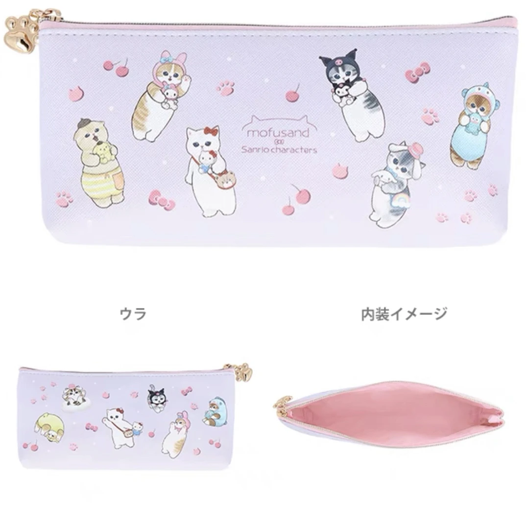 【bilivein】日本正品太阳星 mofusand鲨鱼猫喫茶联名限定 文具笔袋
