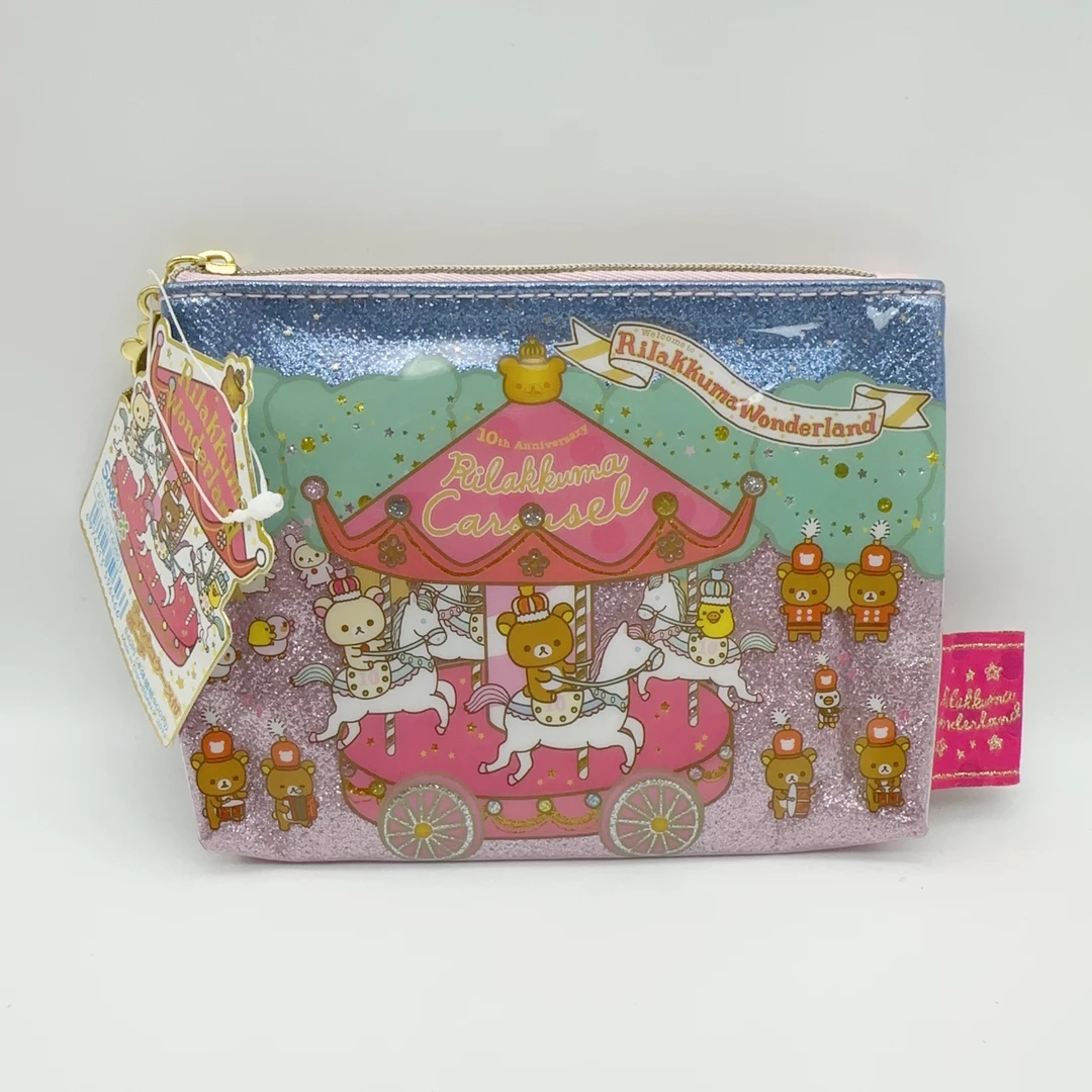 【现货】正品日本san-x轻松熊晴空塔限定绝版洗漱带挂钩挂包