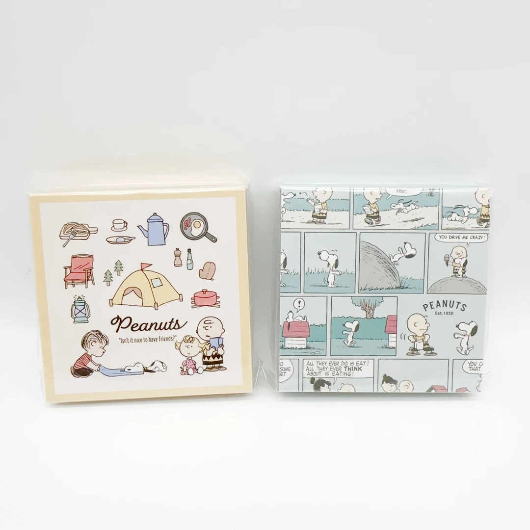 日本制进口正品kamio JAPAN inc新款查理布朗狗限定方形便签本