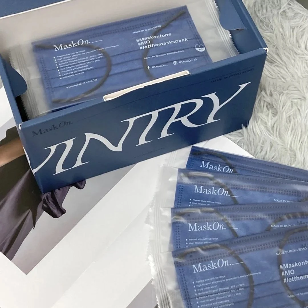 口罩ins高颜值三层一次性独立包装纯色莫兰迪色系简约高级感可爱