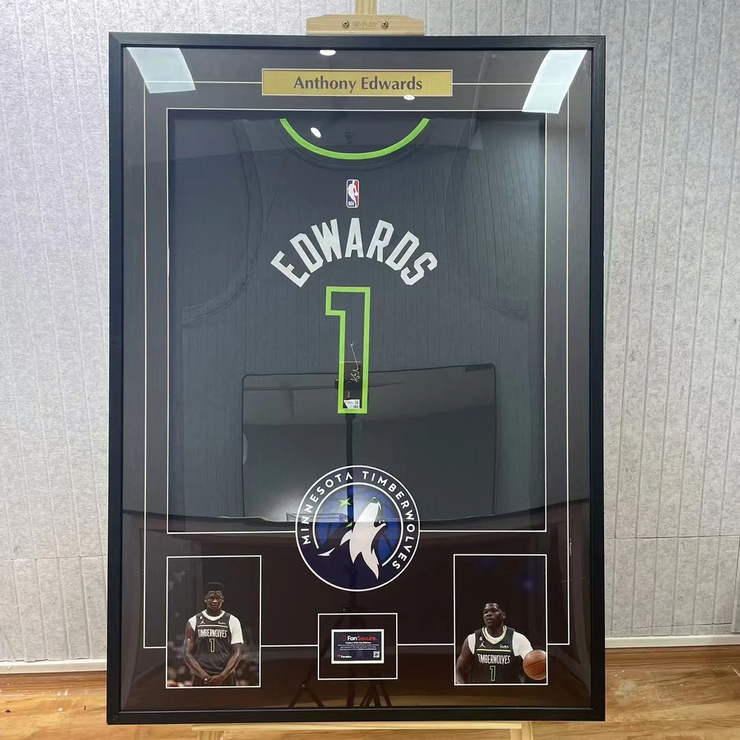 【KMLD】爱德华兹丨森林狼丨1号丨纪念版亲签球衣丨fa认证