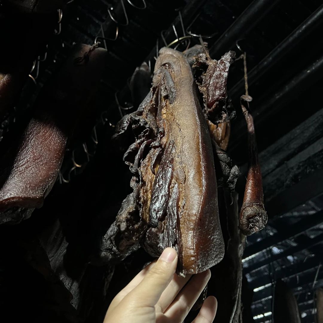 （龙骨3斤）现场称重 湘西腊肉 农家手工自制烟熏腊肉 顺丰包邮
