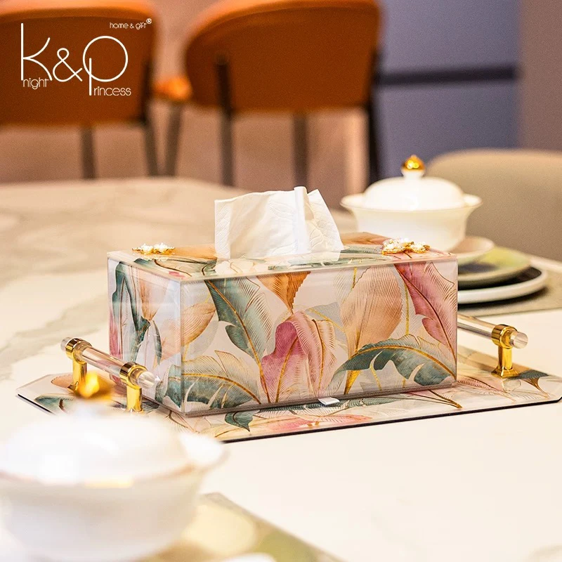 如馨家居·舞漫天堂鸟纸巾盒·21*13*9.5cm