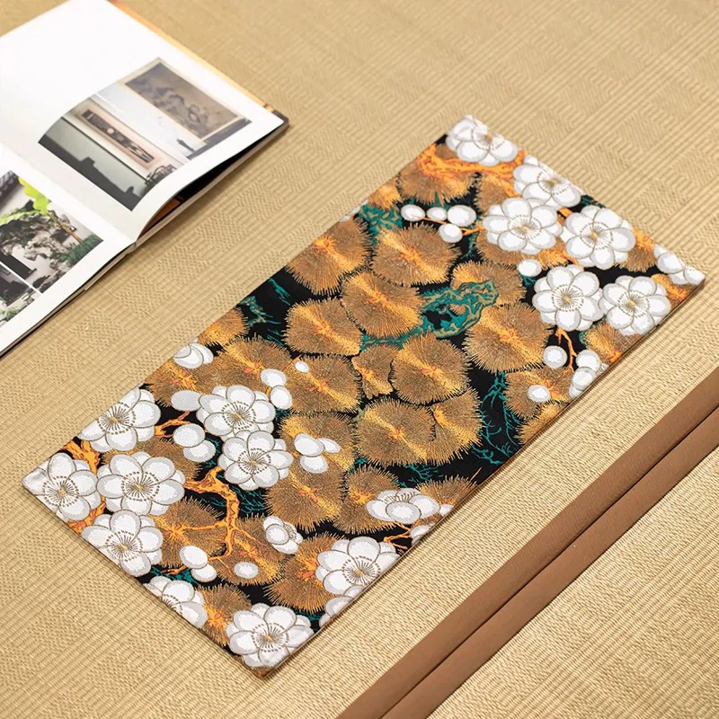 如馨家居 高端轻奢日式西阵织茶席新中式禅意防水茶巾桌布垫子