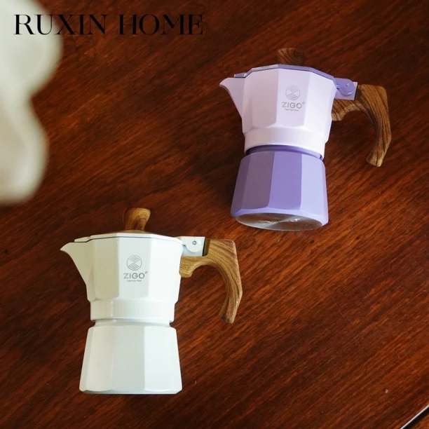 如馨家居 摩卡壶家用户外单阀一杯份多巴胺咖啡壶意式浓缩萃取器