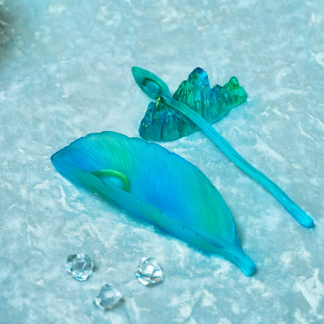 如馨家居 轻奢琉璃水晶茶则茶铲茶道配件