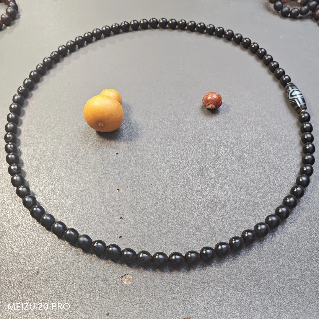 72颗无患子脖挂非金属古老菩提子念珠佛珠手持定制悟空八戒同款