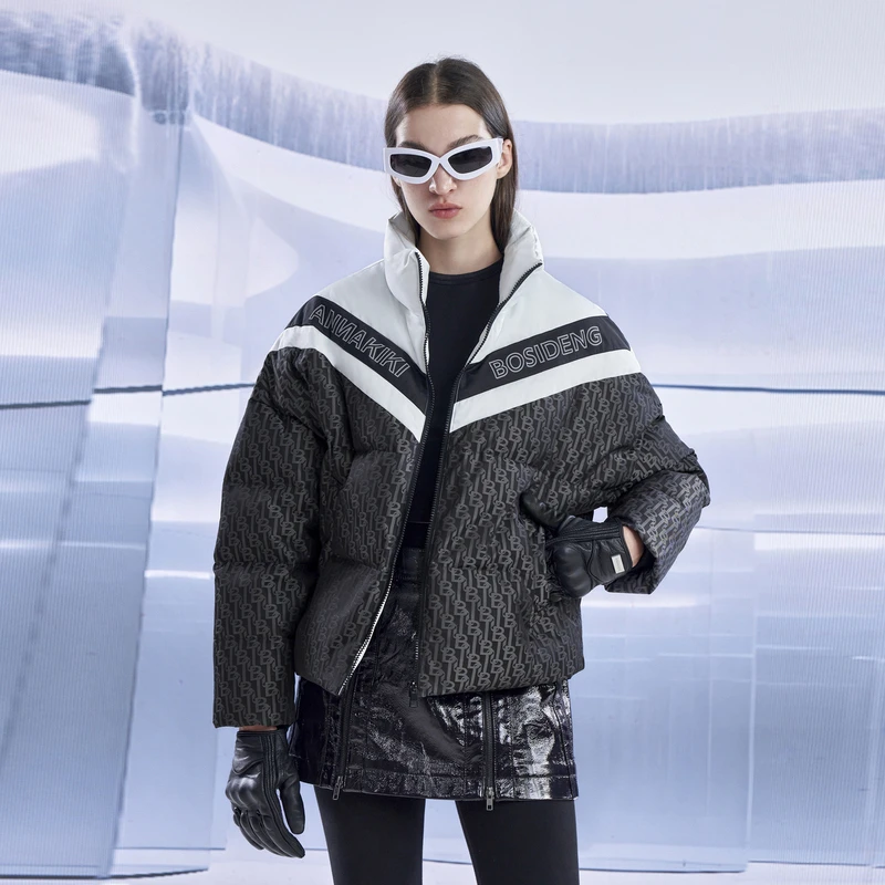 波司登2023冬季新款女短款ANNAKIKI联名时尚休闲潮流款羽绒服外套