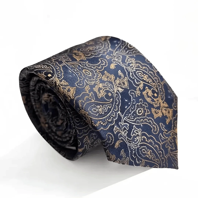 佩斯利花纹复古男士领带腰果商务正装手打款时尚潮流新款港风欧美
