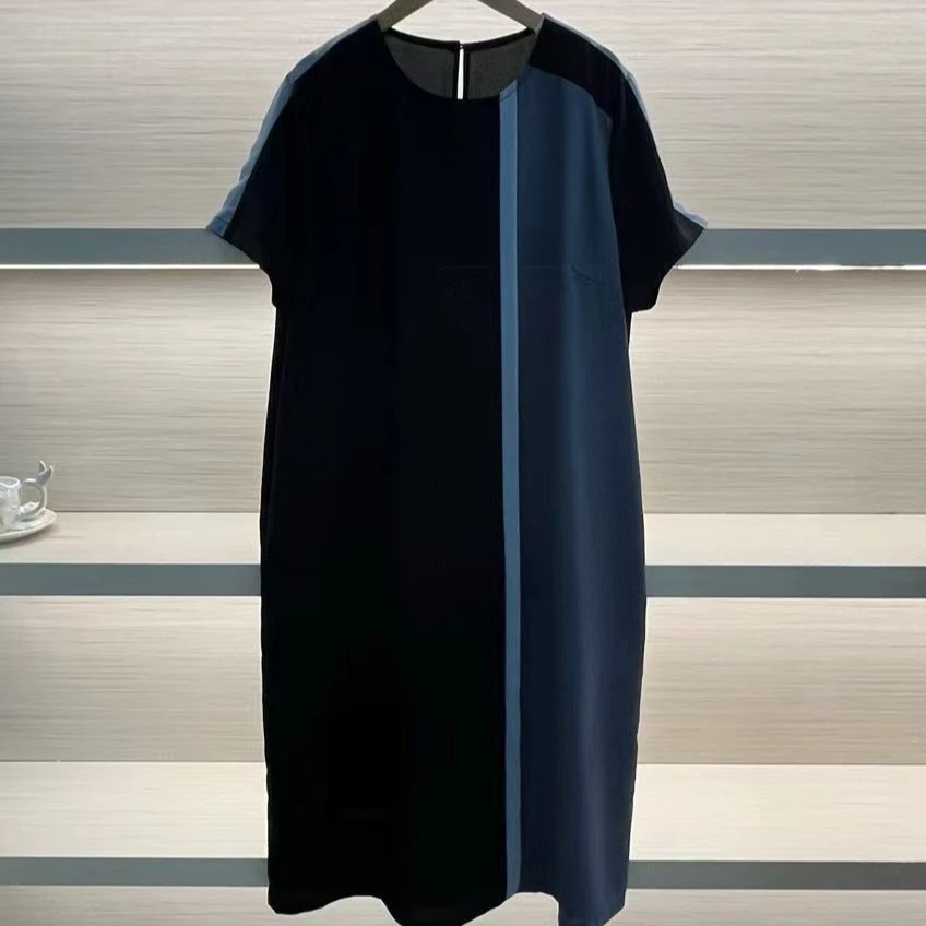 FL夏季时尚百搭休闲气质轻奢显瘦潮流女士连衣裙【7223】