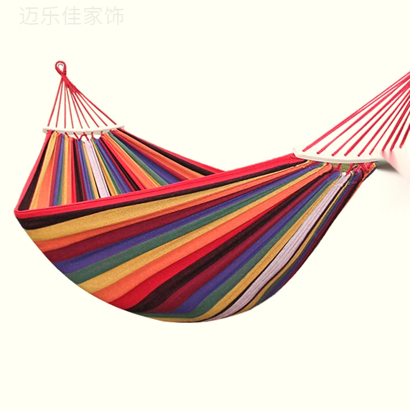 吊床户外单双人防侧翻加厚帆布学生室内宿舍寝室秋千成人睡觉吊椅