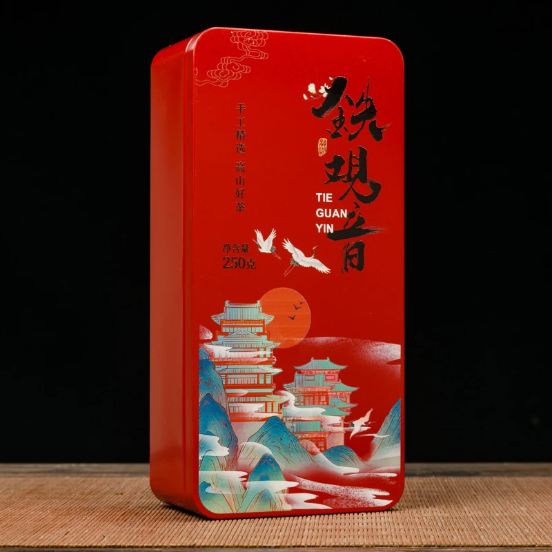 铁观音特级高端款正味兰花香清香型高山新茶铁盒小包袋装250克/盒