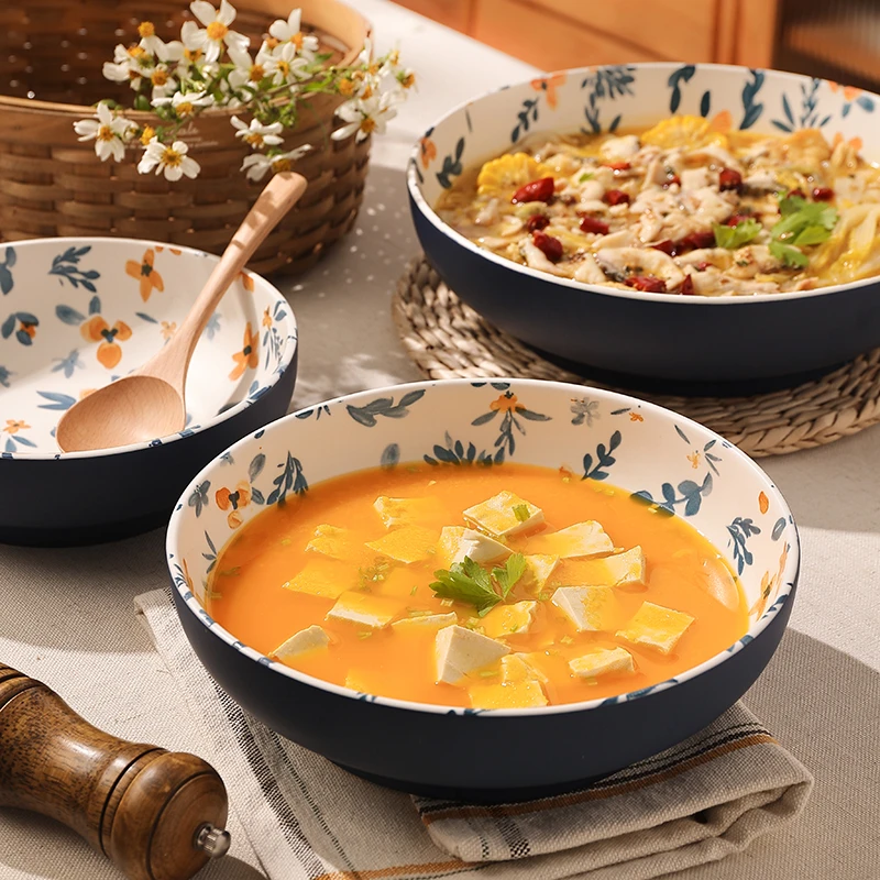 酸菜鱼大盆碗网红水煮肉片大碗毛血旺专用碗大汤碗家用特大号陶瓷