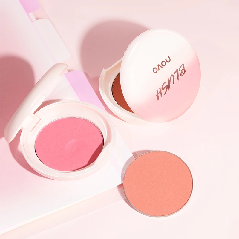 NOVO6152单色哑光腮红控油提亮显色细腻防水修容持妆学生款修容