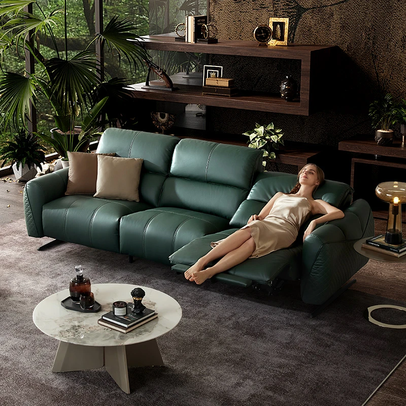 LAZBOY乐至宝全真皮沙发零靠墙直排中古风客厅24年新款高脚669