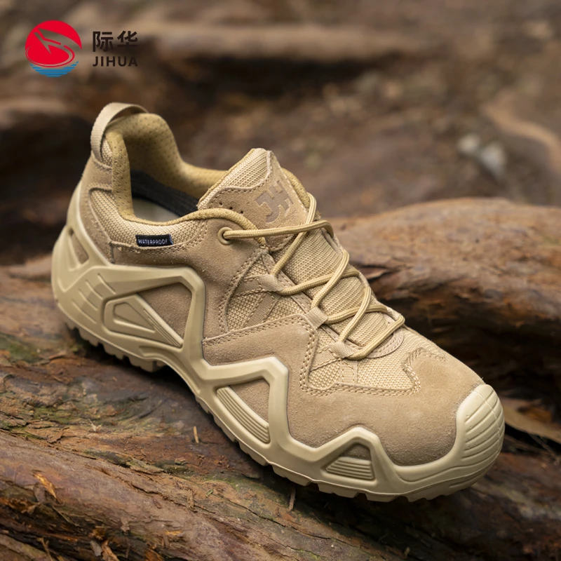 际华运动户外防水防滑徒步鞋低帮防穿刺登山战术靴透气（正码正拍）