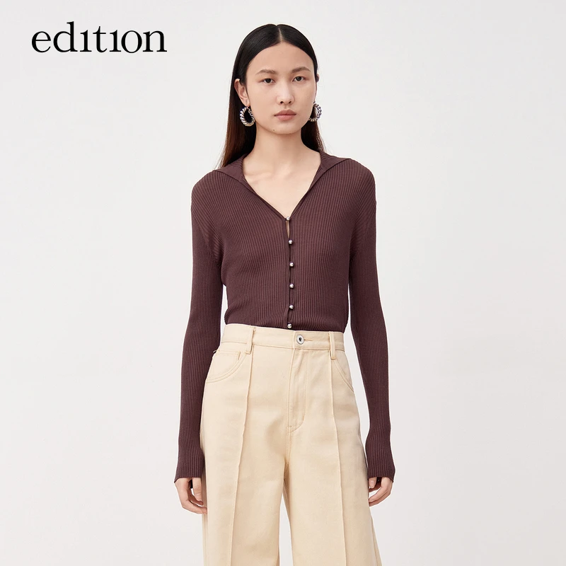 【陈大可】edition毛织上衣薄气质针织开衫#EBB3SWT002