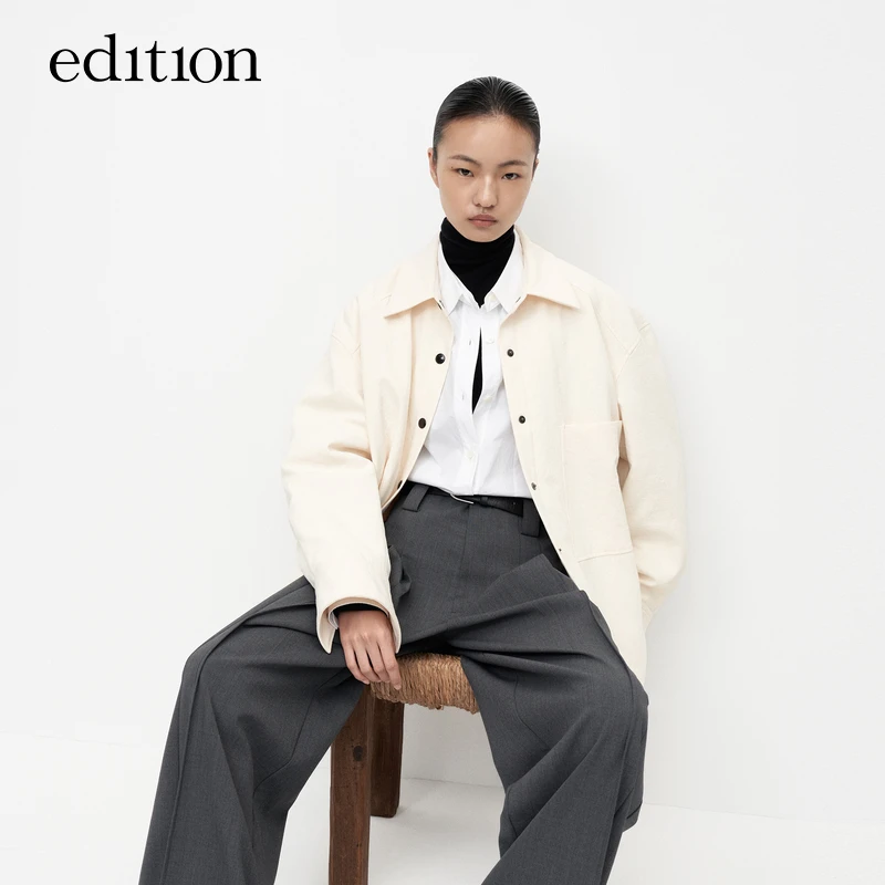 【金拐子专属】edition中性风衬衫式鹅绒羽绒服#EBC3JKT002